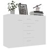 800684 vidaXL Sideboard White 88x30x65 cm Chipboard