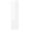 800240 vidaXL Wardrobe High Gloss White 50x50x200 cm Chipboard