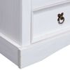 282628 vidaXL TV Cabinet Mexican Pine Corona Range White 91x43x56 cm