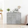 800679 vidaXL Sideboard Concrete Grey 88x30x70 cm Chipboard
