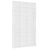 vidaXL Шафа для CD-дисків Білий 102x23x177,5 см ДСП