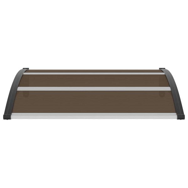 vidaXL Навіс для Дверей Чорний 120x100 см Полікарбонат