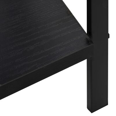 288226 vidaXL 5-Layer Book Shelf Black 60x27,6x158,5 cm Chipboard