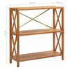 vidaXL 3-рівнева етажерка 80x30x87 см Масив дуба