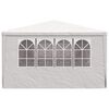 vidaXL Професійний Святковий Намет з Боковинами Білий 4х9 м 90 г/м²