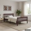 vidaXL Каркас Ліжка Темно-Коричневий 120x200 см Масив Сосни