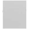 804671 vidaXL Sink Cabinet High Gloss White 90x38,5x46 cm Chipboard