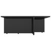 802910 vidaXL Coffee Table High Gloss Black 79,5x79,5x30 cm Chipboard