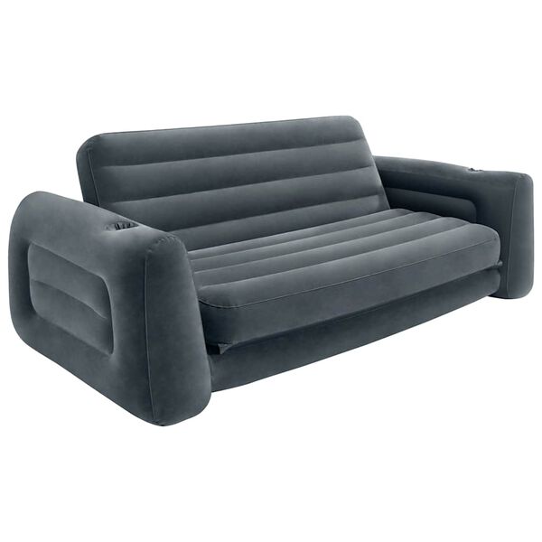 Intex Розкладне крісло Темно-сірий 203x231x66 см