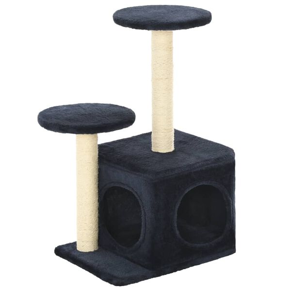 170521 vidaXL Cat Tree with Sisal Scratching Posts 60 cm Dark Blue