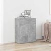 800715 vidaXL Sideboard Concrete Grey 60x30x75 cm Chipboard