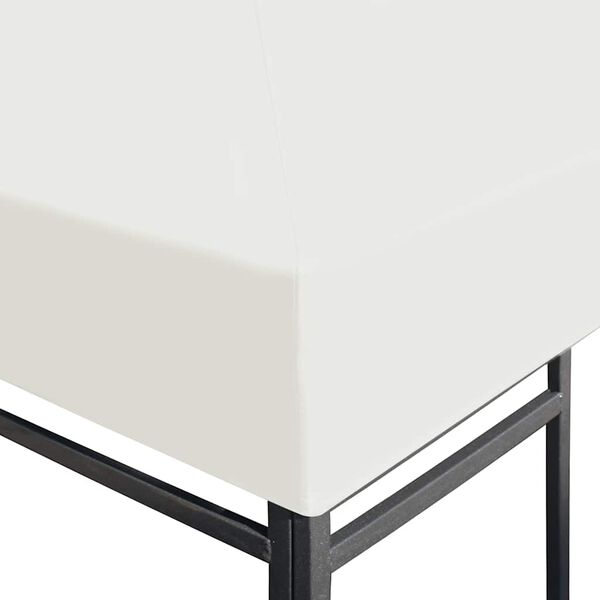 vidaXL Покриття для Альтанки 310 г/м² Кремово-Білий 3x3 м
