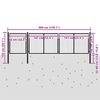 vidaXL Садові Ворота Антрацит 400x100 см Сталь