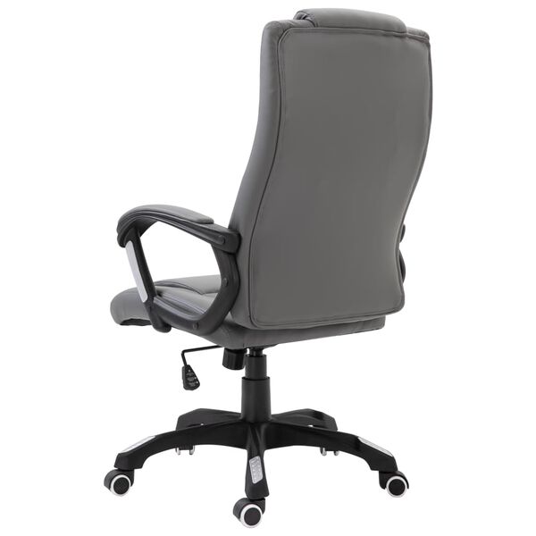vidaXL Офісне крісло Антрацит Штучна шкіра