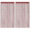 vidaXL Штора Нитка 2 шт Бордовий 100x250 см