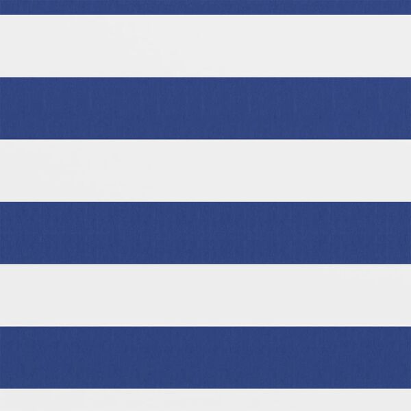 vidaXL Балконна Ширма Білий і Синій 75x600 см Тканина Оксфорд