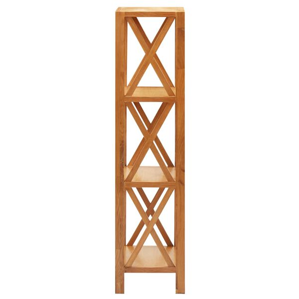 vidaXL 4-рівнева етажерка 40x30x125 см Масив дуба