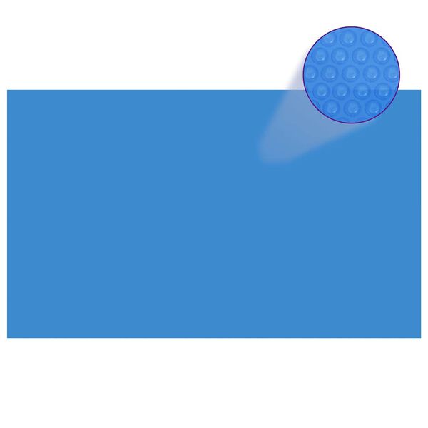 vidaXL Прямокутне Накриття для Басейну Синій 500x300 см ПЕ