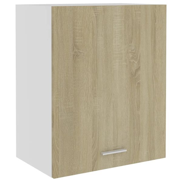 801263 vidaXL Hanging Cabinet Sonoma Oak 50x31x60 cm Chipboard