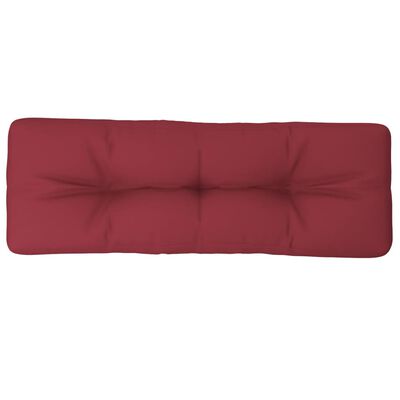 vidaXL Подушка для дивана з піддонів Бордовий 120x40x10 см