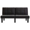 vidaXL Диван 2-місний Чорний Штучна шкіра