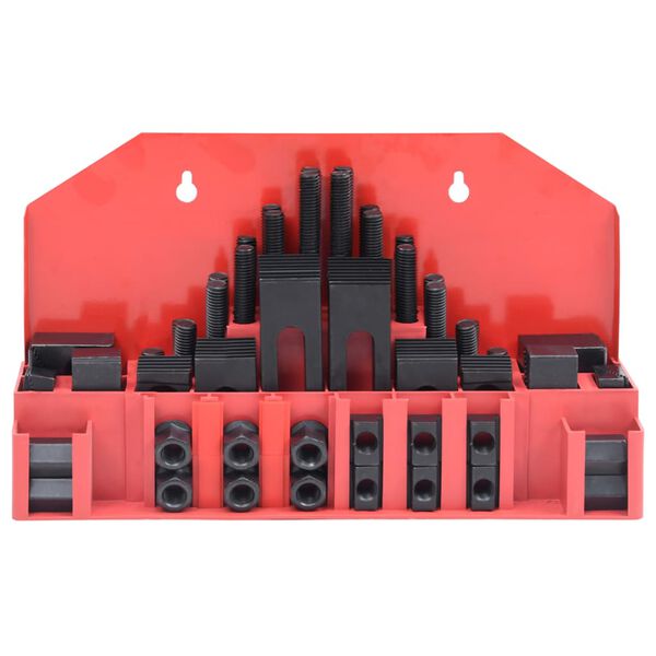 vidaXL Набір Затискачів 58 Од. Т-Подібний Паз M14 Сталь