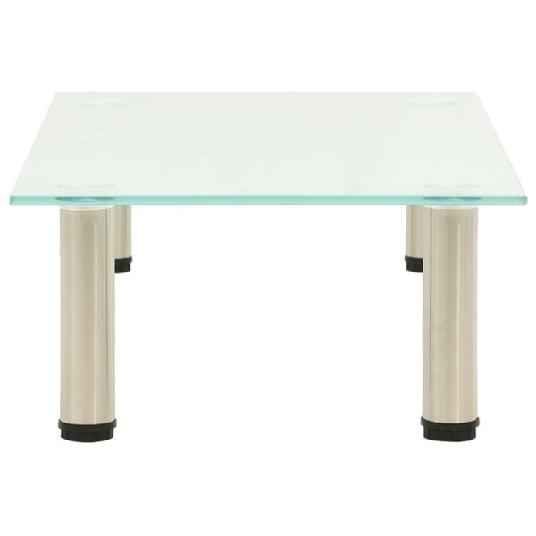 vidaXL Підставка під Телевізор Матовий 60x35x17 см Загартоване Скло