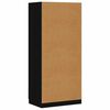 800640 vidaXL Wardrobe Black 80x52x180 cm Chipboard