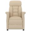 vidaXL Крісло-Реклайнер Кремовий Штучна Замша