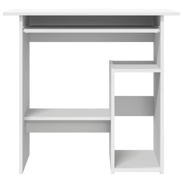vidaXL Письмовий стіл Білий 80x45x74 см ДСП