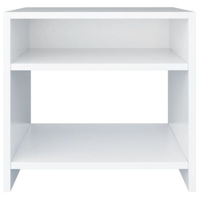 800009 vidaXL Bedside Cabinet White 40x30x40 cm Chipboard
