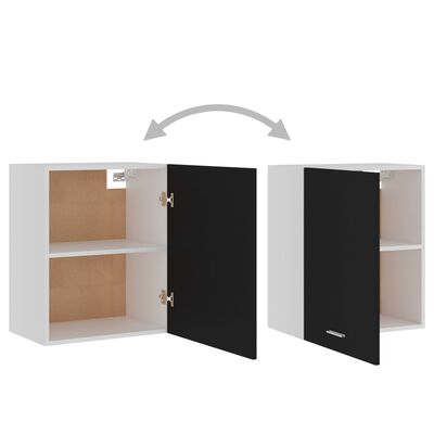 805079 vidaXL Hanging Cabinets 2 pcs Black 50x31x60 cm Chipboard