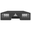 vidaXL Професійний Святковий Намет з Боковинами Антрацит 4х9 м 90 г/м²