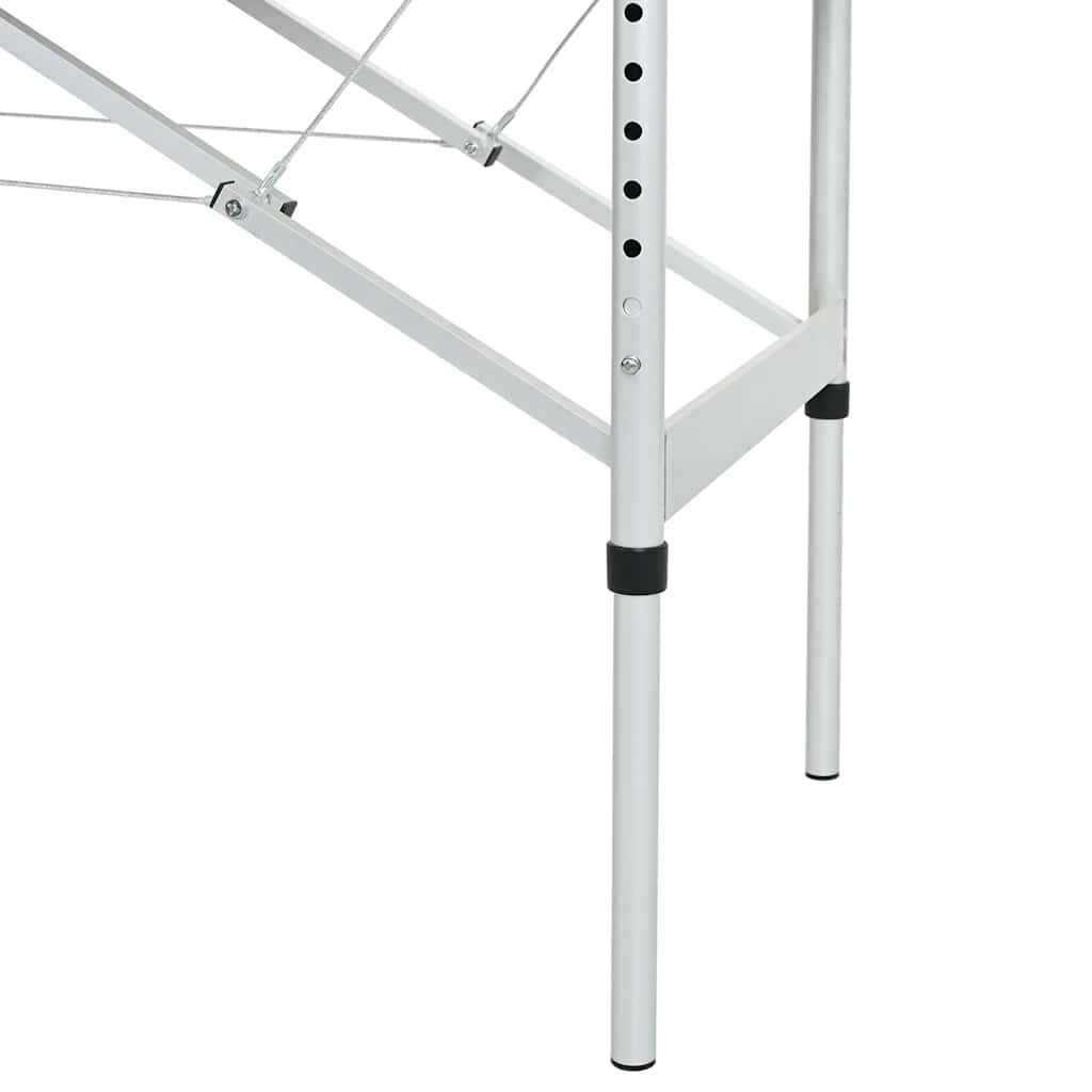 vidaXL Масажний Стіл 4-Зонний Антрацит 186x68 см Алюмінієвий Каркас