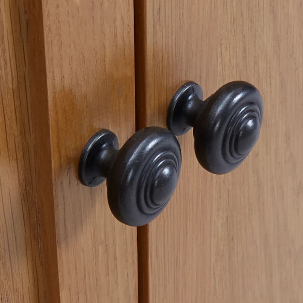 vidaXL Книжкова шафа з 4 дверцятами 90x35x200 см Масив дуба і скло