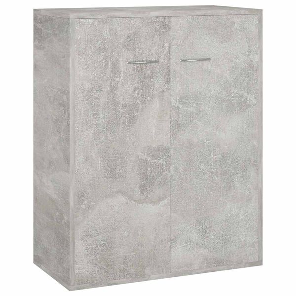 800733 vidaXL Sideboard Concrete Grey 60x30x75 cm Chipboard