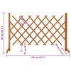 vidaXL Садова Трельяжна Огорожа Помаранчевий 120х90 см Масив Ялини