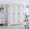 282622 vidaXL Wardrobe Mexican Pine Corona Range 3 Doors White
