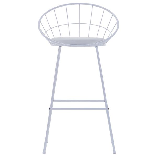 vidaXL Барні Стільці 2 шт Білий Штучна Шкіра