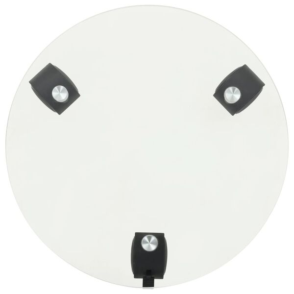 vidaXL Роликові Підставки для Рослин 2 шт Круглий 28см Загартоване Скло