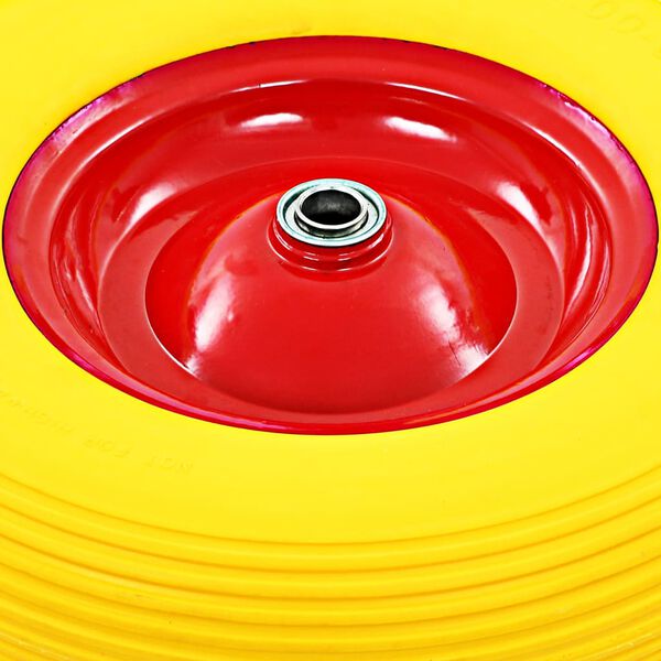 vidaXL Колесо для Тачки з Віссю 4,00-8 390 мм Міцний Поліуретан