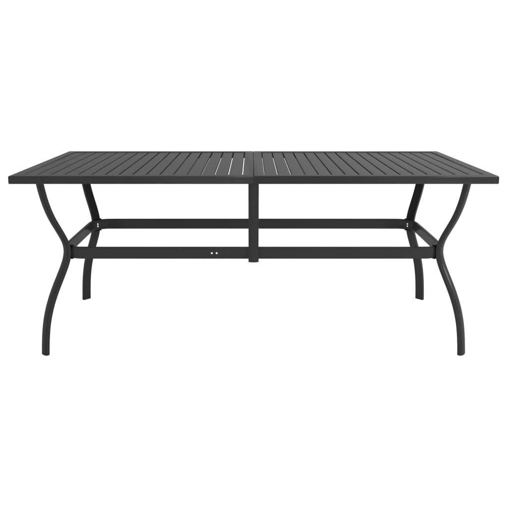 vidaXL Садовий Стіл Антрацит 190x80x72 см Сталь