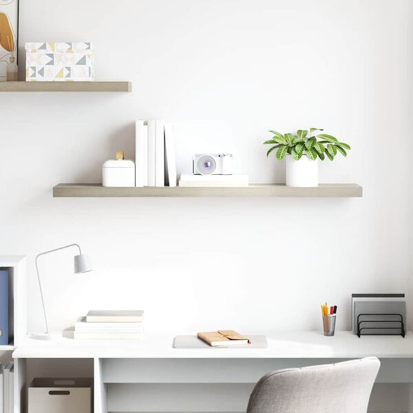 vidaXL Настінна Полиця з Прихованим Кріпленням 120x23,5x3,8 см МДФ