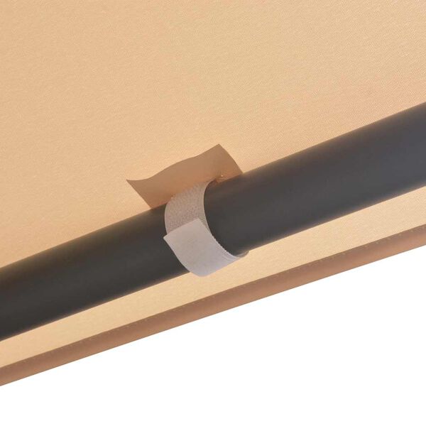 vidaXL Альтанка Павільйон Тент Навіс Бежевий 4x4 м Сталь