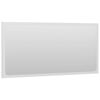 804619 vidaXL Bathroom Mirror High Gloss White 80x1,5x37 cm Chipboard