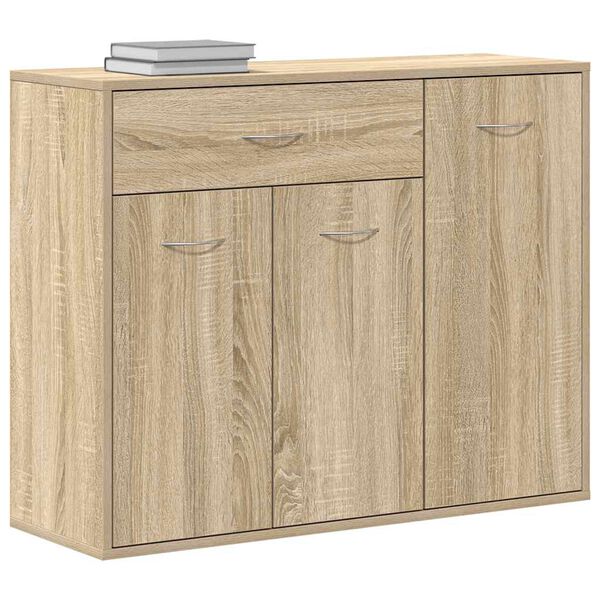 800678 vidaXL Sideboard Sonoma Oak 88x30x70 cm Chipboard