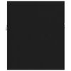804657 vidaXL Sink Cabinet Black 80x38,5x46 cm Chipboard