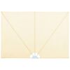 vidaXL Відкидний Бічний Тент для Тераси Кремовий 240х160 см