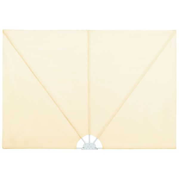 vidaXL Відкидний Бічний Тент для Тераси Кремовий 240х160 см