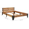 vidaXL Каркас Ліжка 120x200 см Масив Акації з Матовою Обробкою